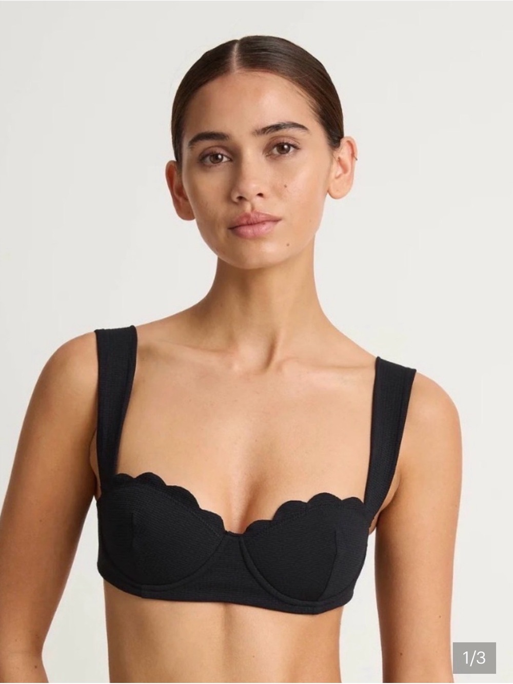 Marysia Swim North top Black Scalloped